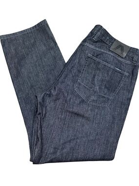 Alberto Men's Size 38 x 32 Dark Indigo Blue Straight Leg Jeans
